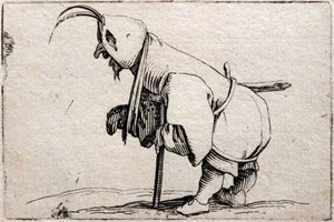Verschillende figuren Gobbi door Jacques Callot